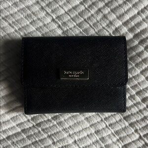 Kate Spade Black Leather Card Holder